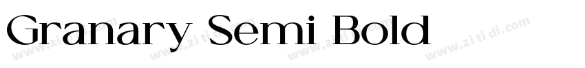 Granary Semi Bold字体转换